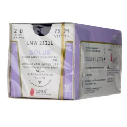 Nici wchłanialne Solus z igłą, 12 saszetek