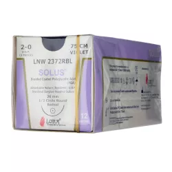 Nici wchłanialne Solus z igłą, 12 saszetek