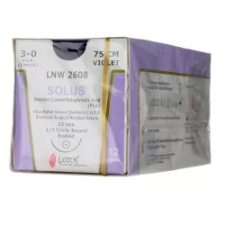 Nici wchłanialne Solus z igłą, 12 saszetek