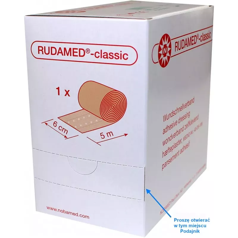 Plaster z opatrunkiem RUDAMED®-classic, 6 cm x 5 m Plaster z opatrunkiem RUDAMED®-classic, 6 cm x 5 m