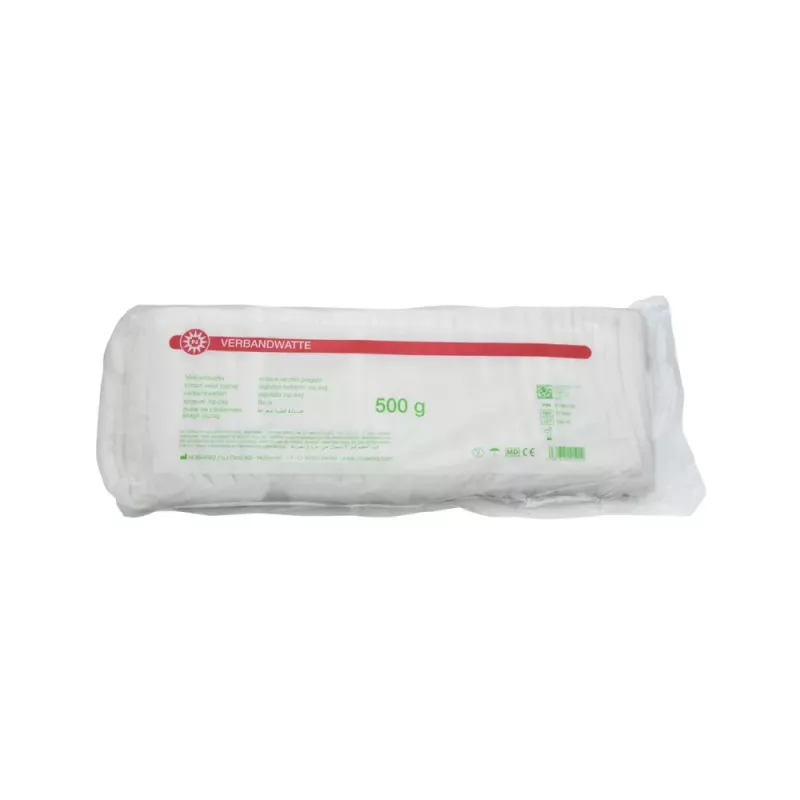 Wata bawełniana opatrunkowa Verbandwatte, 500g Wata bawełniana opatrunkowa Verbandwatte, 500g