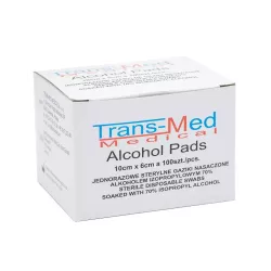 Gaziki nasączone alkoholem, jałowe, 10x6cm (100szt.)