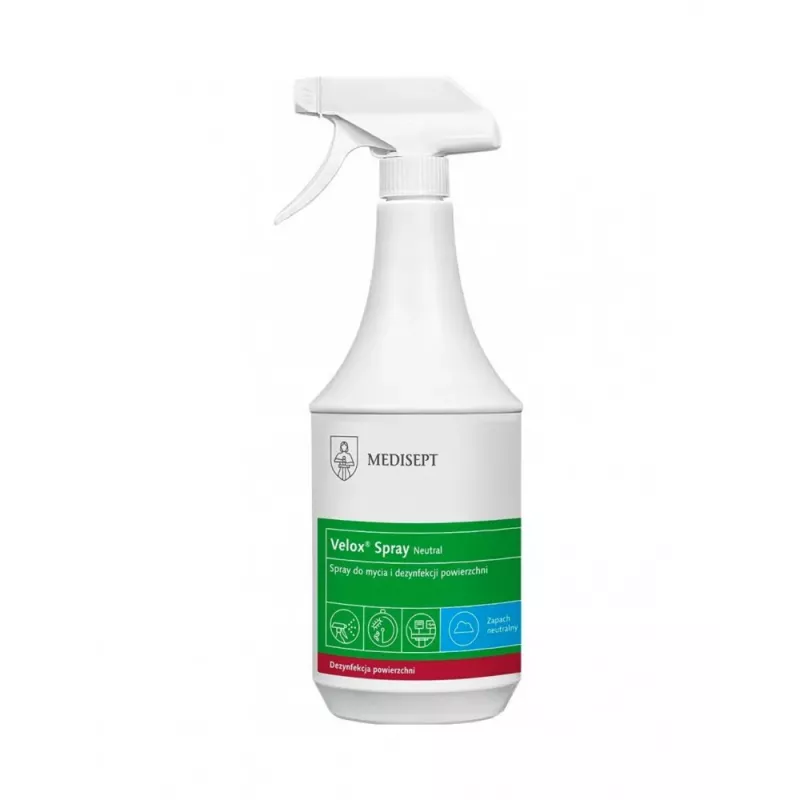 Velox Spray do dezynfekcji powierzchni i sprzętu 1L 5L Velox Spray do dezynfekcji powierzchni i sprzętu 1L 5L