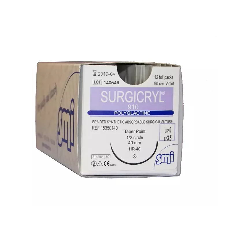 Nici Surgicryl 910 z igłą okrągłą (1/2 koła) Nici Surgicryl 910 z igłą okrągłą (1/2 koła)
