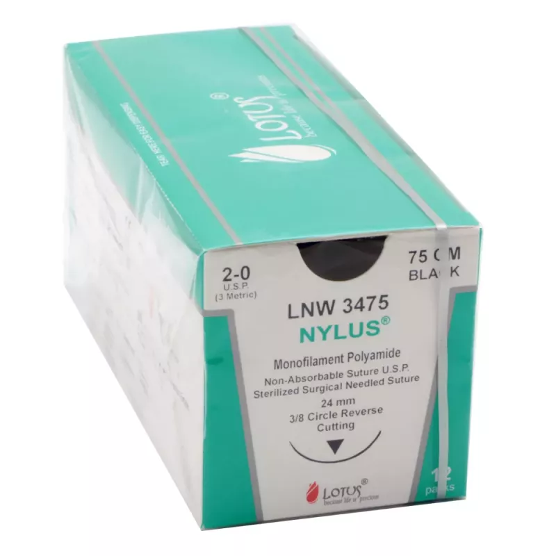 Nici Nylus® niewchłanialne z igłą , 12 saszetek Nici Nylus® niewchłanialne z igłą , 12 saszetek
