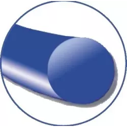 Daclon Nylon niebieski z igłą okrągłą (1/2 koła), 12 saszetek