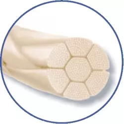 Nić niewchłanialna Linafil (len) multifilament beżowy