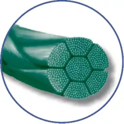 Nić niewchłanialna Dermafil Poliester zielona