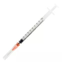 Strzykawka insulinowa 1ml U-100 z nakładaną igłą 0,33x12mm