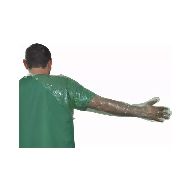 Rękawice rektalne 110 cm zakładane przez głowę, 50 szt. Rękawice rektalne 110 cm zakładane przez głowę, 50 szt.