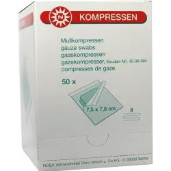 Kompresy gazowe sterylne, 8-warstwowe, 50 x 2 szt.