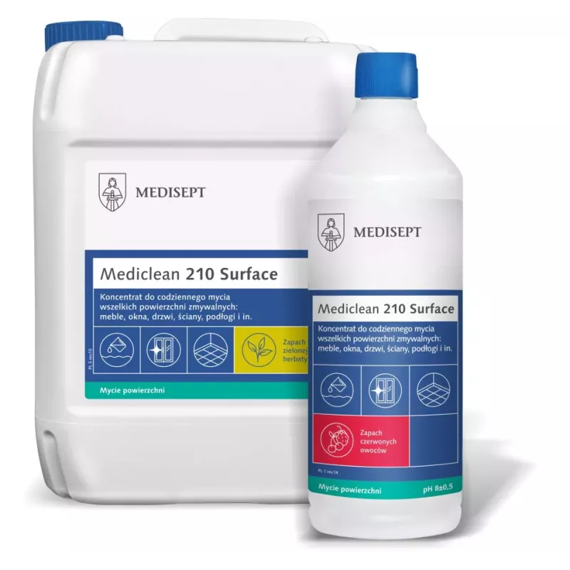 MEDICLEAN 210 Surface zielona herbata Koncentrat do mycia powierzchni zmywalnych 1 L MEDICLEAN 210 Surface zielona herbata Koncentrat do mycia powierzchni zmywalnych 1 L