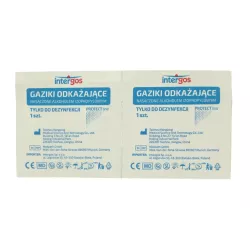 Gaziki alkoholowe Intergos, 100 szt.