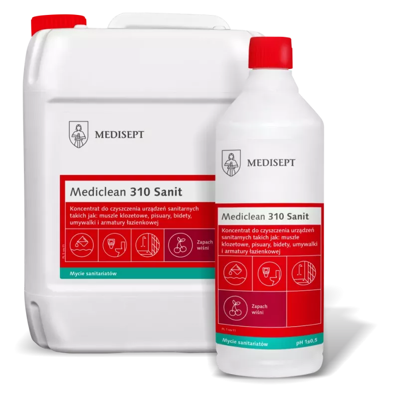 MEDICLEAN 310 Sanit Preparat do codziennego mycia wszystkich powierzchni sanitarnych 1L
