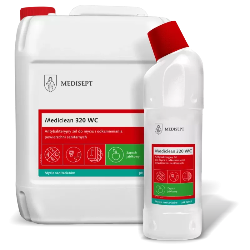 MEDICLEAN 320 WC Antybakteryjny żel do mycia i odkamieniania  750 ml